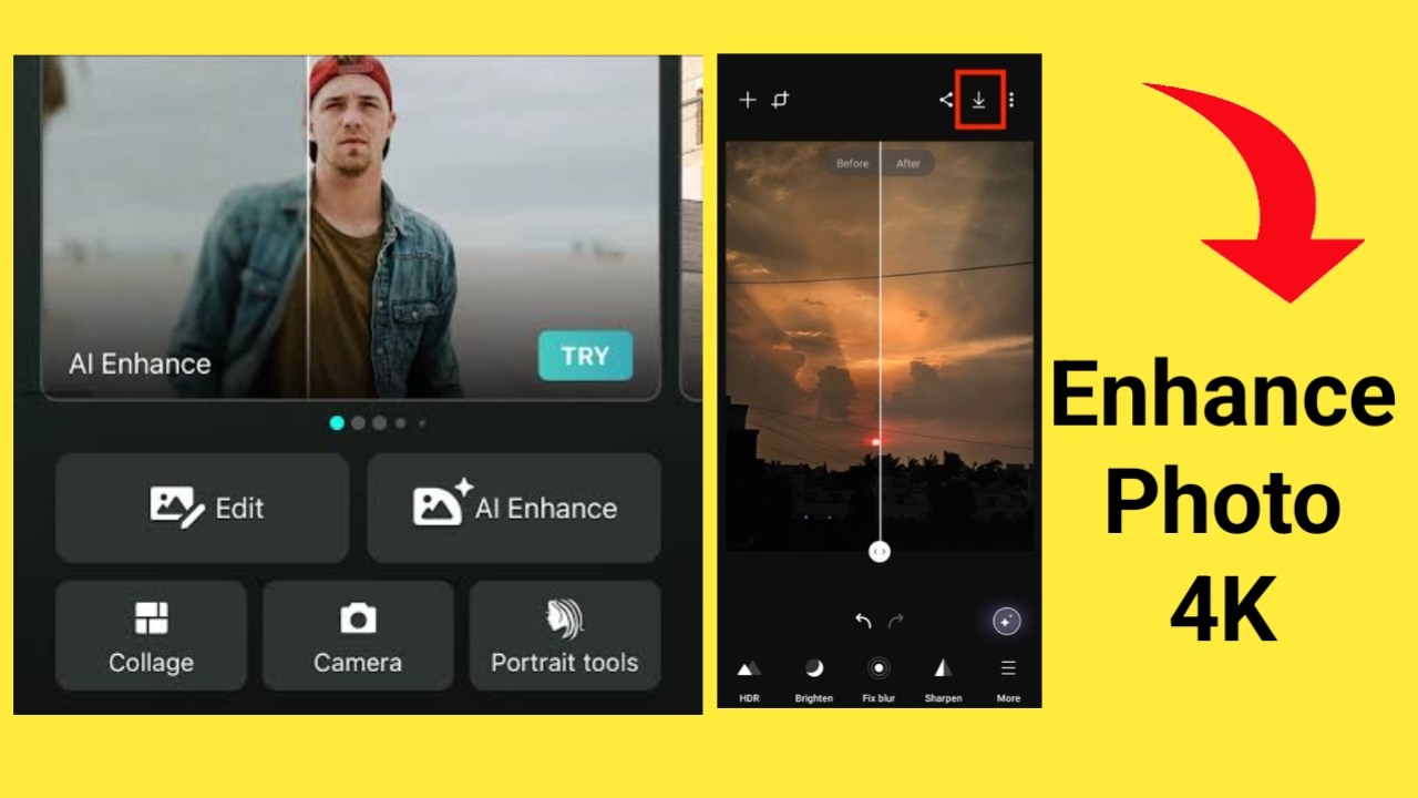 Enhance Photo 4K with AI
