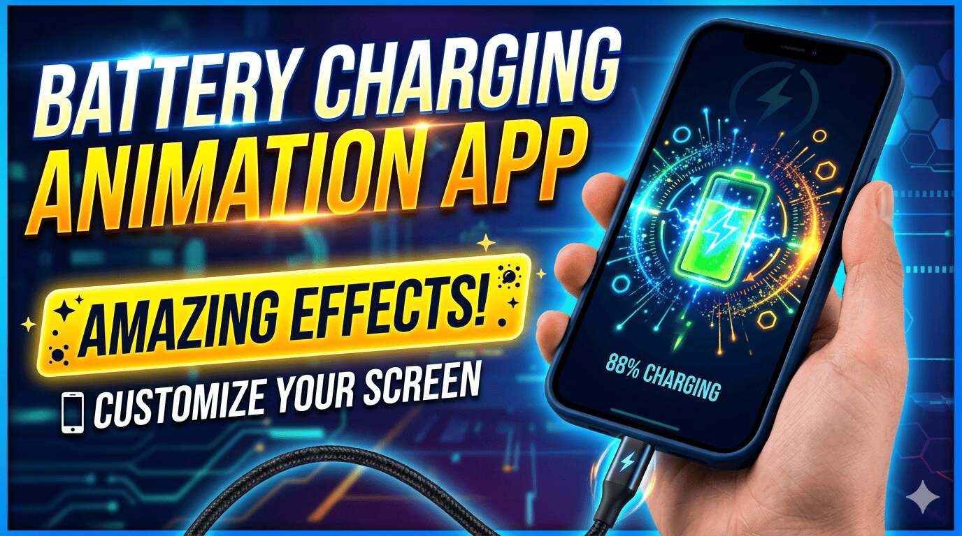 Free Battery Charging Animation App
